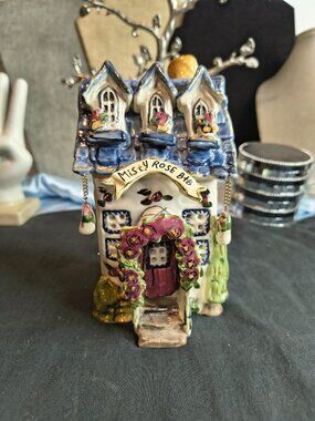 Blue Sky 2004 Misty Rose B & B Tea Lite Holder